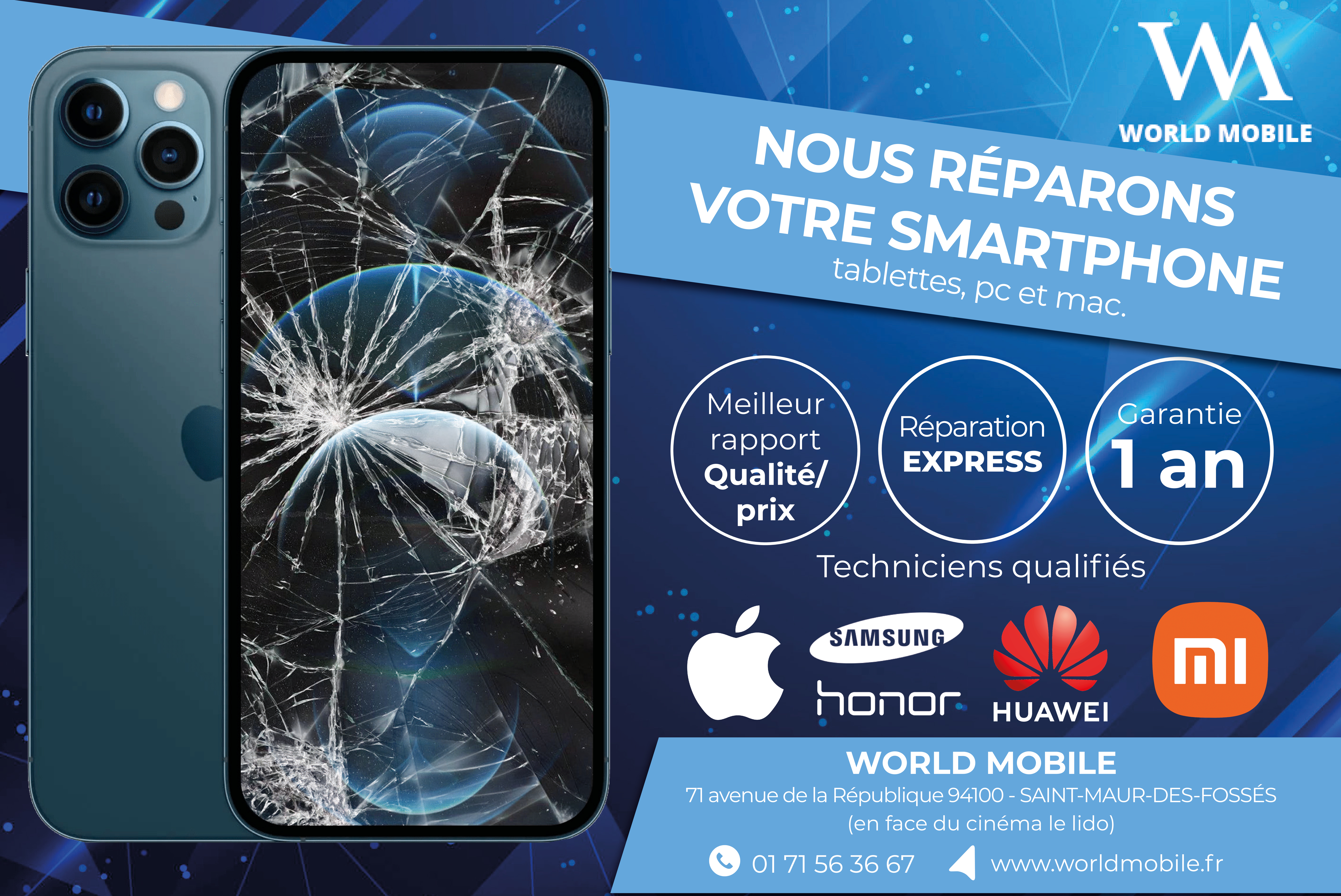 Réparation smartphone Saint-Maur